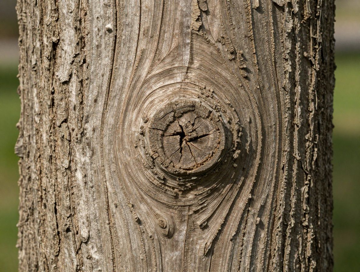 Makroaufnahme einer Baumrinde mit tiefen natürlichen Rillen und organischen Texturen, metaphorisches Bild für die Tiefenstruktur der Haut und den natürlichen Alterungsprozess